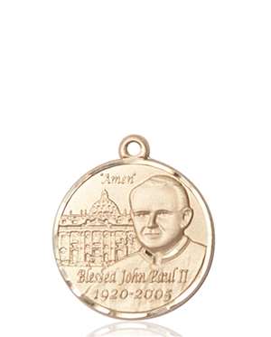 1003KT <br/>14kt Gold St. John Paul II Medal