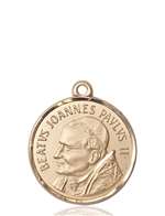 1009KT <br/>14kt Gold St. John Paul II Medal