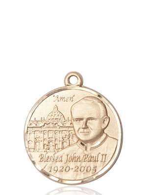 1013KT <br/>14kt Gold St. John Paul II Medal