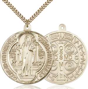 1057GF/24G <br/>Gold Filled St. Benedict Pendant