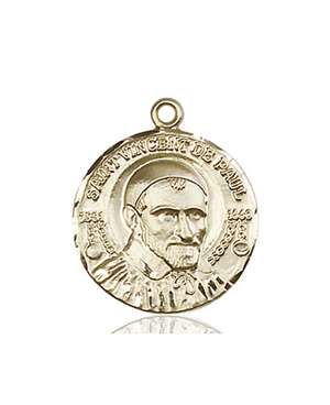 1155KT <br/>14kt Gold St. Vincent de Paul Medal