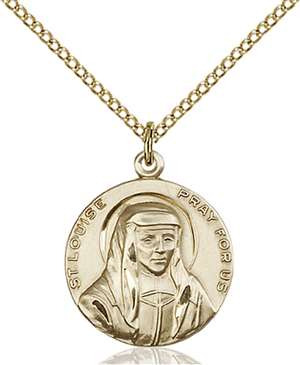 1160GF/18GF <br/>Gold Filled St. Louise Pendant