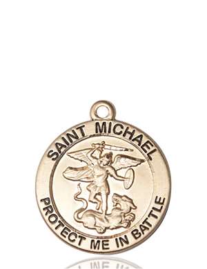 1170KT <br/>14kt Gold St. Michael Medal