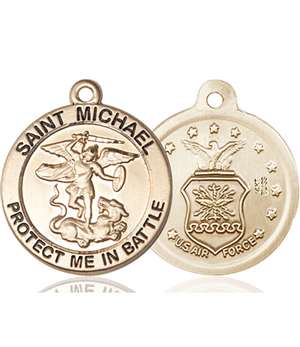 1170KT1 <br/>14kt Gold St. Michael the Archangel Medal