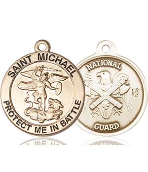 1170KT5 <br/>14kt Gold St. Michael the Archangel Medal