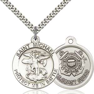 1170SS3/24S <br/>Sterling Silver St. Michael Pendant