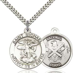 1170SS5/24S <br/>Sterling Silver St. Michael the Archangel Pendant