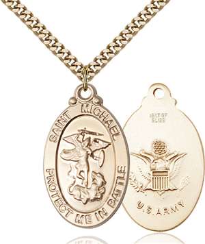 1171GF2/24G <br/>Gold Filled St. Michael Pendant