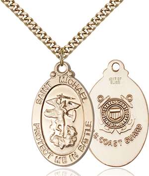 1171GF3/24G <br/>Gold Filled St. Michael Pendant