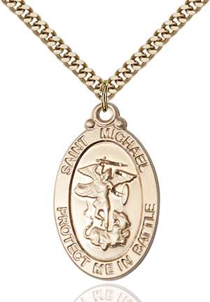 1171GF5/24G <br/>Gold Filled St. Michael Pendant