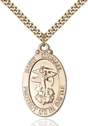 1171GF6/24G <br/>Gold Filled St. Michael Pendant