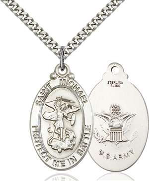 1171SS2/24S <br/>Sterling Silver St. Michael Pendant