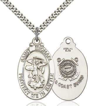 1171SS3/24S <br/>Sterling Silver St. Michael Pendant