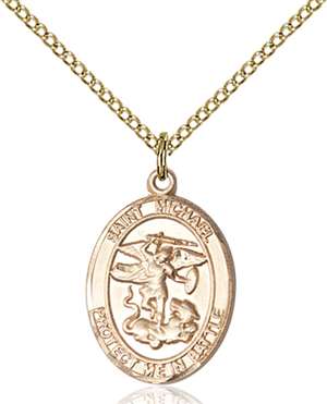 1172GF/18GF <br/>Gold Filled St. Michael Pendant