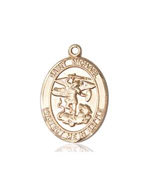 1172KT <br/>14kt Gold St. Michael Medal