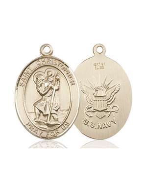 1172KT6 <br/>14kt Gold St. Michael the Archangel Medal