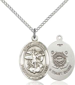 1172SS3/18SS <br/>Sterling Silver St. Michael the Archangel Pendant