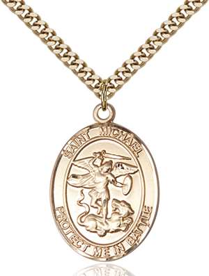 1173GF/24G <br/>Gold Filled St. Michael Pendant