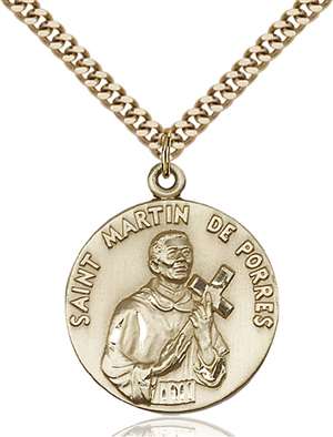 1196GF/24G <br/>Gold Filled St. Martin de Porres Pendant