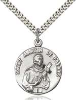 1196SS/24S <br/>Sterling Silver St. Martin de Porres Pendant