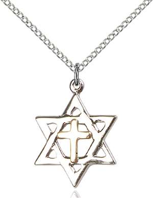 1209GF/SS/18SS <br/>Two-Tone GF/SS Star of David Pendant