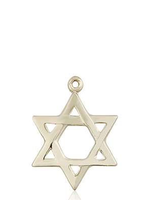 1210KT <br/>14kt Gold Star of David Medal