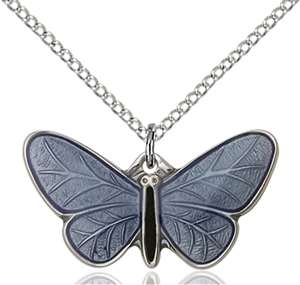 1250SS/18SS <br/>Sterling Silver Butterfly Pendant