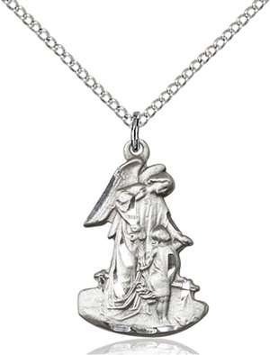 1251SS/18SS <br/>Sterling Silver Guardian Angel Pendant