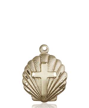 1252KT <br/>14kt Gold Cross Medal