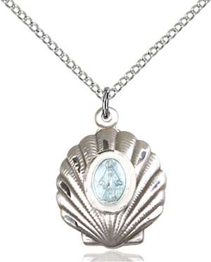 1258SS/18SS <br/>Sterling Silver Miraculous Pendant
