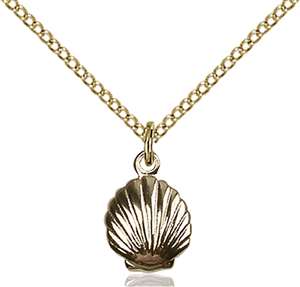 1260GF/18GF <br/>Gold Filled Shell Pendant