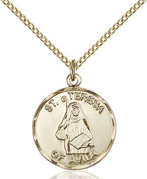 1365GF/18GF <br/>Gold Filled St. Theresa Pendant