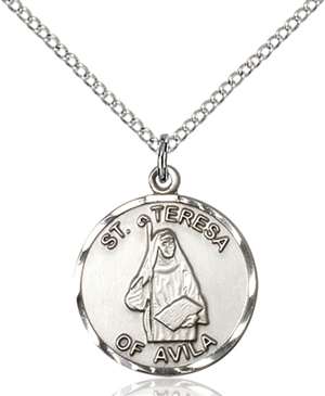 1365SS/18SS <br/>Sterling Silver St. Theresa Pendant