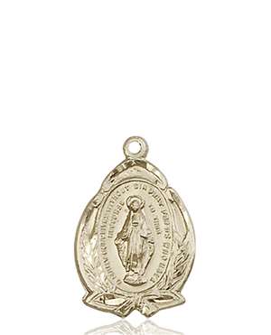 1481MKT <br/>14kt Gold Miraculous Medal