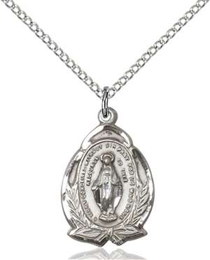 1481MSS/18SS <br/>Sterling Silver Miraculous Pendant