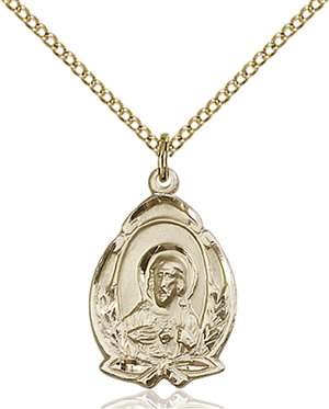 1481SGF/18GF <br/>Gold Filled Scapular Pendant