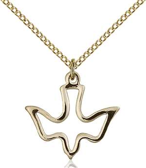 1510GF/18GF <br/>Gold Filled Holy Spirit Pendant