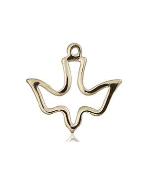 1510KT <br/>14kt Gold Holy Spirit Medal