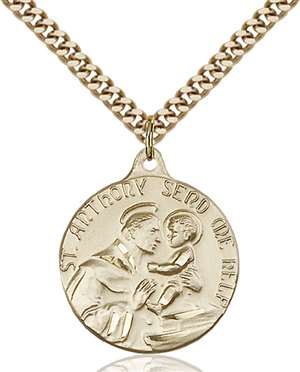 1602GF/24G <br/>Gold Filled St. Anthony Pendant