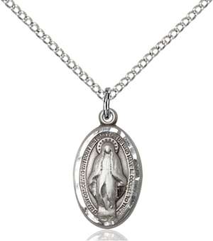 1609SS/18SS <br/>Sterling Silver Miraculous Pendant