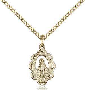 1610GF/18GF <br/>Gold Filled Miraculous Pendant