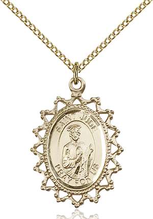 1619JGF/18GF <br/>Gold Filled St. Jude Pendant