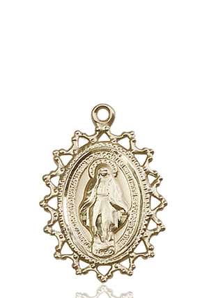 1619MKT <br/>14kt Gold Miraculous Medal