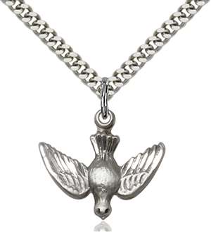 1628SS/24S <br/>Sterling Silver Holy Spirit Pendant