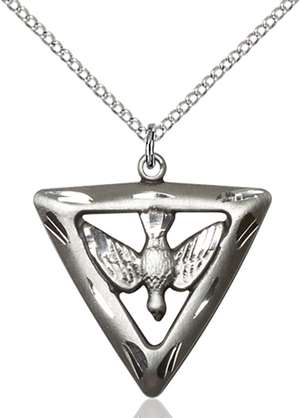 1630SS/18SS <br/>Sterling Silver Holy Spirit / Triangle Pendant