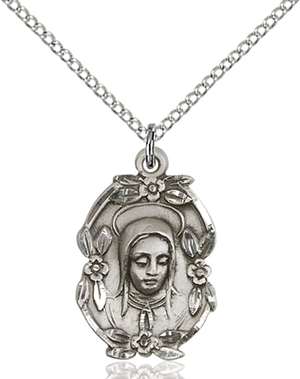 1647SS/18SS <br/>Sterling Silver Madonna Pendant