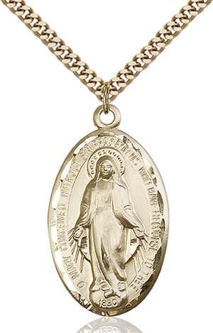 1653GF/24G <br/>Gold Filled Miraculous Pendant