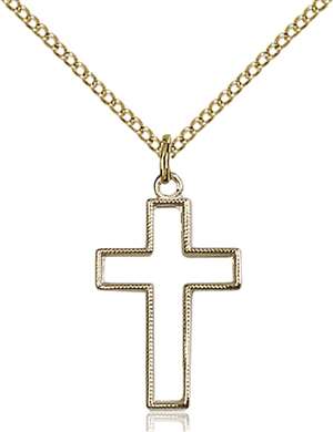 1708GF/18GF <br/>Gold Filled Cross Pendant