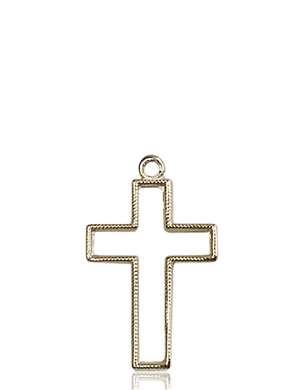 1708KT <br/>14kt Gold Cross Medal