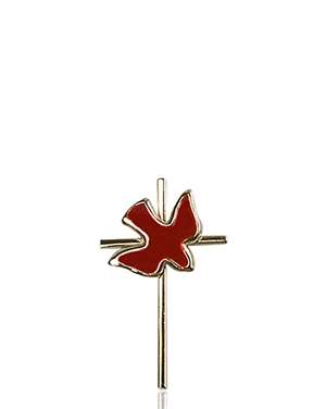 1812RKT <br/>14kt Gold Cross / Holy Spirit Medal